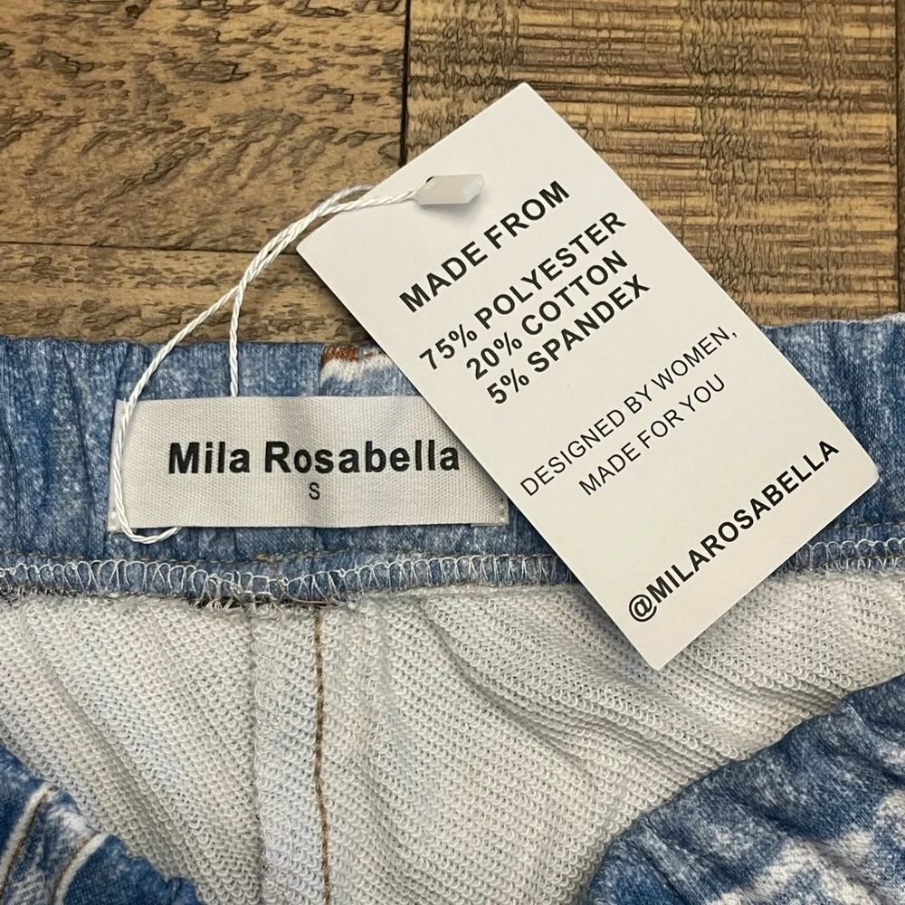 Stylish Blue Denim Women's sweatpant jeans - Picture 3 of 6